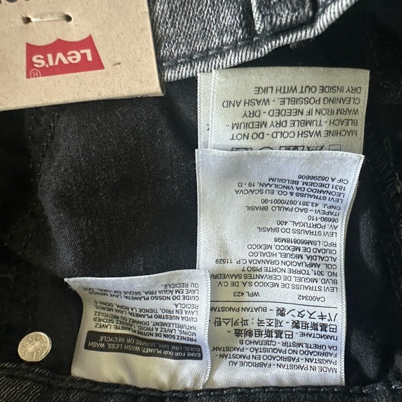 NWT Levi’s Women’s Mile High Skinny Jeans Gray Acid Wash Button Ankle Size 10/30 - Picture 9 of 10